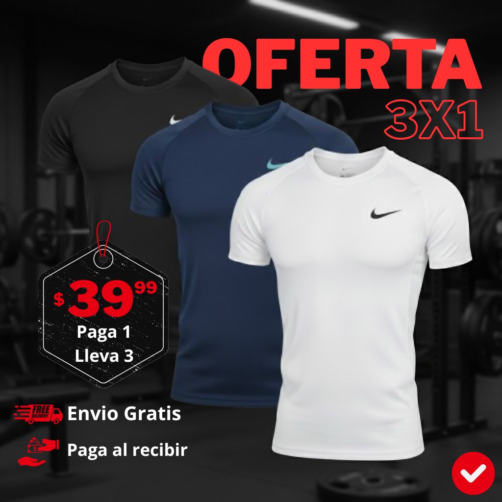 3X1 CAMISETAS NIKE DEPORTIVAS PREMIUM