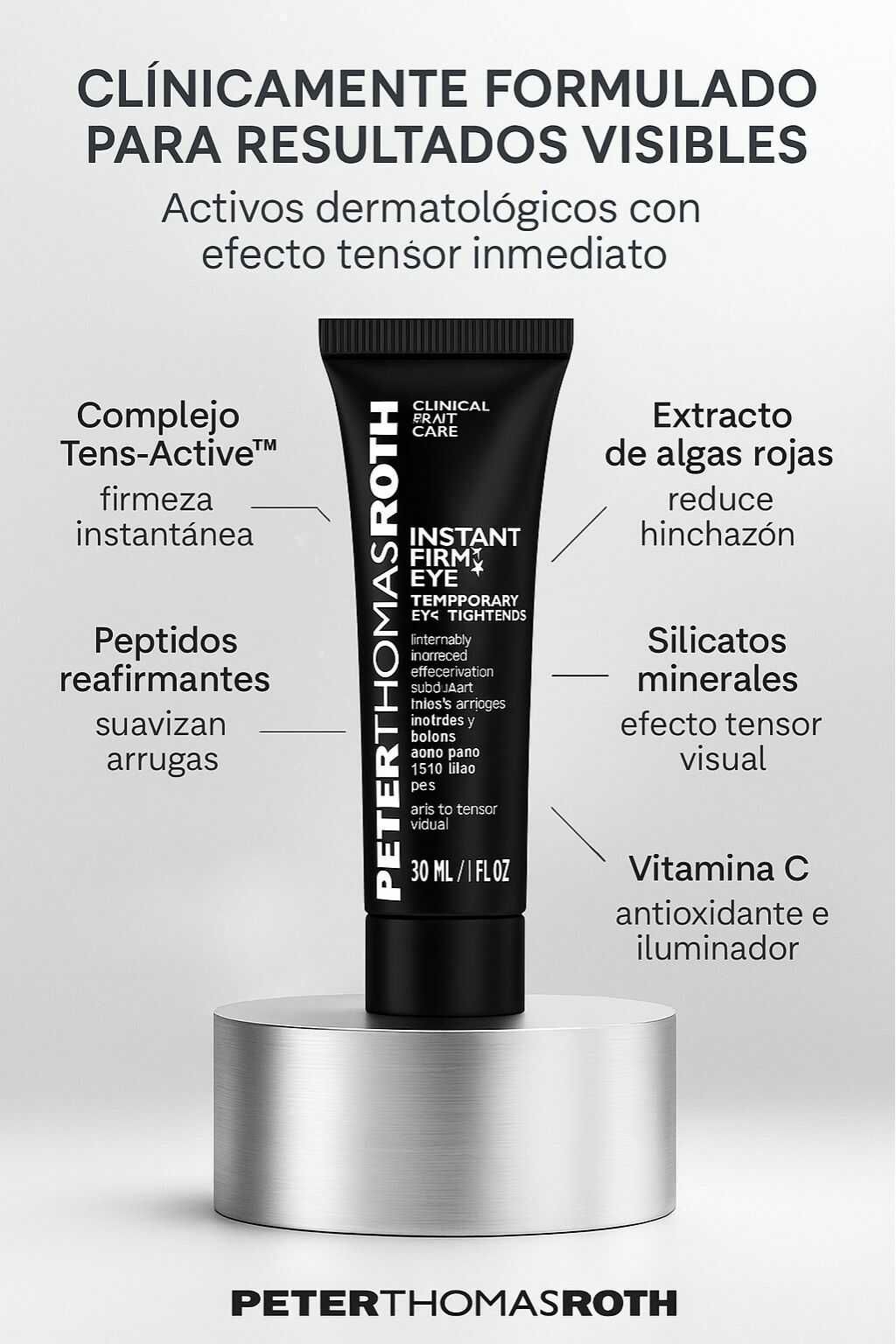 FirmX by Peter Thomas Roth® Reduce Bolsas en 5 Minutos